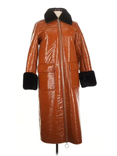 Pre-owned Stand Studio Coat In Orange