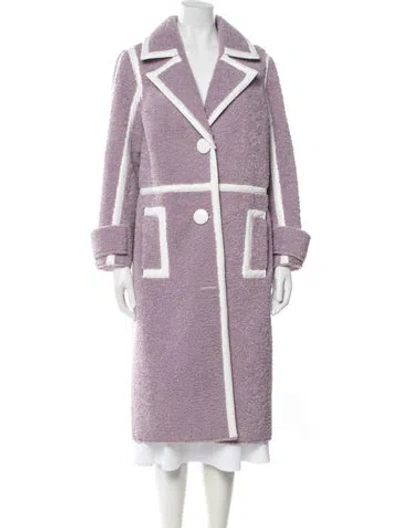 Pre-owned Stand Studio Coat In Purple