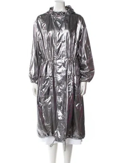 Pre-owned Stand Studio Coat In Silver