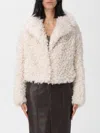 Stand Studio Smara Faux Fur Jacket In White