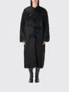 Stand Studio Carolina Faux Fur Long Coat In Black