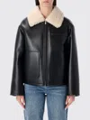 Stand Studio Kaz Eco Shearling Jacket In Black