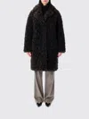 Stand Studio Camille Oversized Eco Shearling Coat In Brown