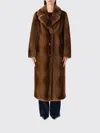Stand Studio Nora Single-breasted Coat In Brown