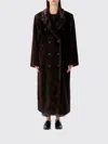 Stand Studio Fur Coat  Woman Color Brown In Brown