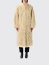 Stand Studio Carolina Long Curly Faux-fur Coat In Multi