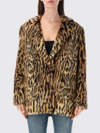 Stand Studio Coat Woman Color Safari In Animal Print