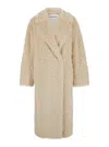 Stand Studio Coats White In Beige