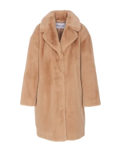Stand Studio Coats In Toni Neutri