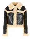 Stand Studio Edith Eco Sheepskin In Black Polyester Blend In Black