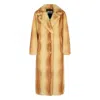 Stand Studio Plush Faux Fur Gradient Coat In Brown
