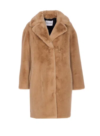 Stand Studio Coats In Sand