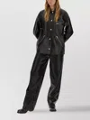 Stand Studio Collared Neck Long Sleeve Shiny Finish Jacket