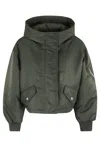 Stand Studio Cropped Forest Green Polyamide Matilda Jacket