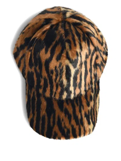 STAND STUDIO STAND STUDIO CYRENE FAUX FUR BASEBALL CAP