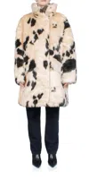 Stand Studio Doona Printed Faux Fur Coat In Multi