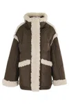 Stand Studio Khaki Dorothy Faux-shearling Down Jacket