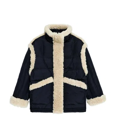 Stand Studio Dorothy Faux-fur Trim Down Puffer Jacket In Black