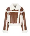 Stand Studio Brown & Off-white Kristy Faux-shearling Jacket In Multi