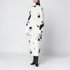 Stand Studio Double-breasted Faux-fur Coat With Cow Pattern In Multi