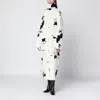 Stand Studio Double-breasted Faux-fur Coat With Cow Pattern In White