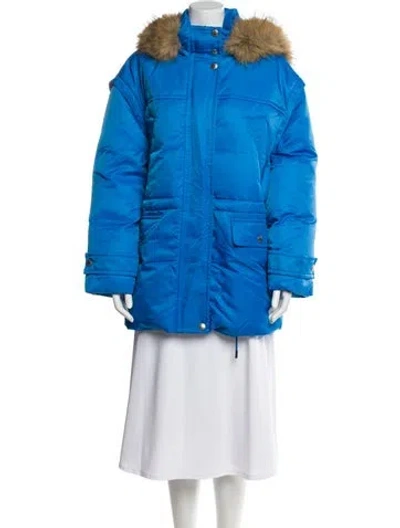 Pre-owned Stand Studio Down Coat W/ Tags In Blue