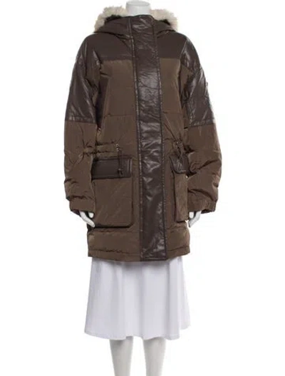 Pre-owned Stand Studio Down Down Coat In Brown