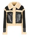 Stand Studio Edith Cropped Faux Shearling Jacket In Black