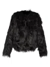 Stand Studio Eilish Faux-fur Jacket In Black