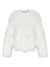 Stand Studio Eilish Faux-fur Jacket In White