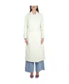Stand Studio Emily Double-breasted Belted Trench Coat In White