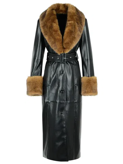 Stand Studio 'estella' Black Eco Leather Coat