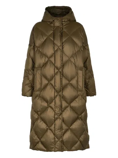 Stand Studio Farrah Quilted Coat In Green