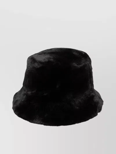 Stand Studio Faux Fur Bucket Hat With Dropped Narrow Brim