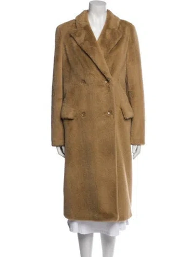 Pre-owned Stand Studio Faux Fur Coat In Brown
