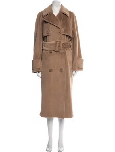 Pre-owned Stand Studio Faux Fur Coat In Brown