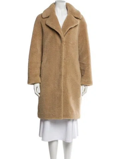 Pre-owned Stand Studio Faux Fur Coat In Neutral