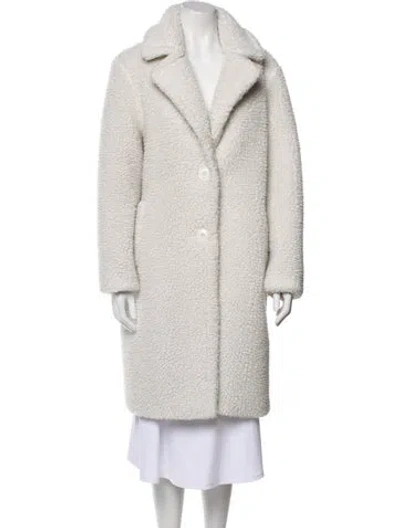 Pre-owned Stand Studio Faux Fur Coat In Neutral