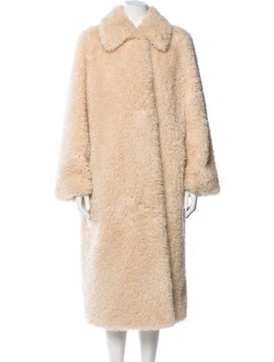 Pre-owned Stand Studio Faux Fur Coat In Neutral