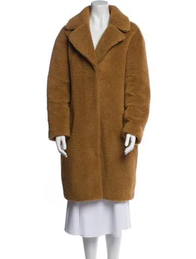 Pre-owned Stand Studio Faux Fur Coat In Neutral