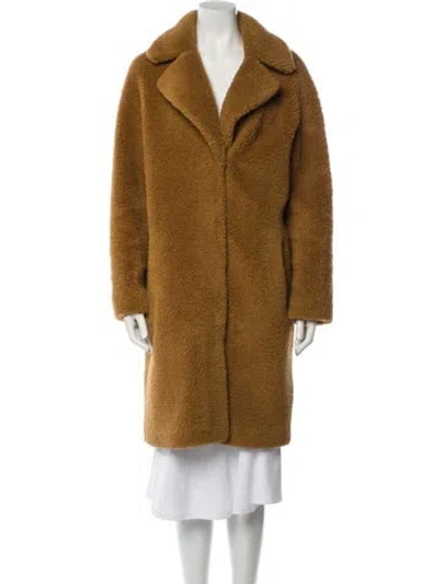 Pre-owned Stand Studio Faux Fur Coat In Neutral