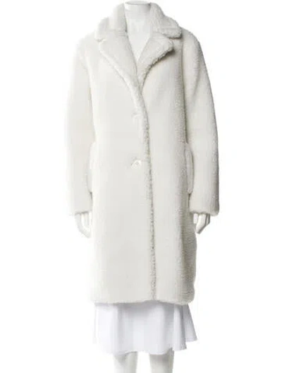 Pre-owned Stand Studio Faux Fur Coat In Neutral