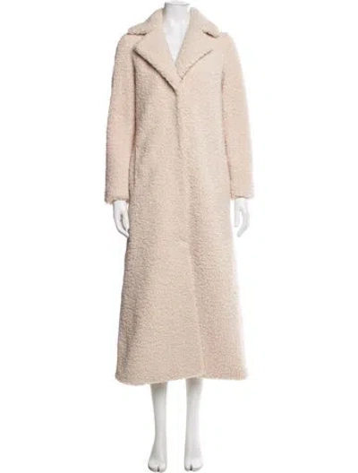 Pre-owned Stand Studio Faux Fur Coat In Neutral