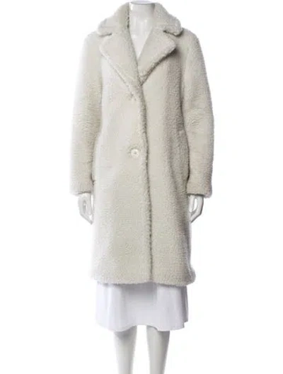 Pre-owned Stand Studio Faux Fur Coat In Neutrals