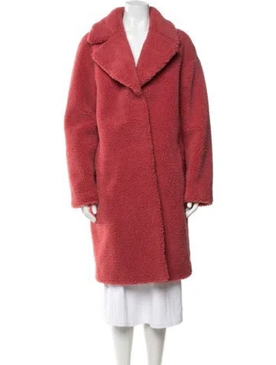 Pre-owned Stand Studio Faux Fur Coat In Pink