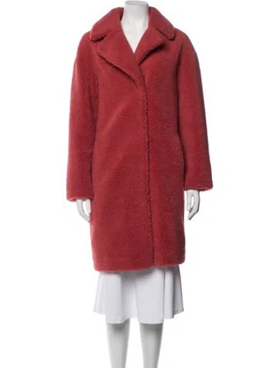 Pre-owned Stand Studio Faux Fur Coat In Pink