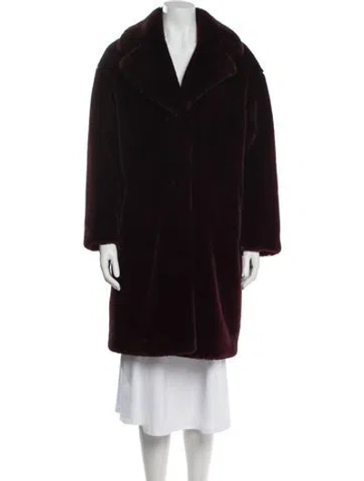 Pre-owned Stand Studio Faux Fur Coat In Purple