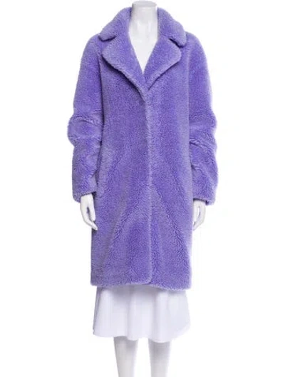 Pre-owned Stand Studio Faux Fur Coat In Purple