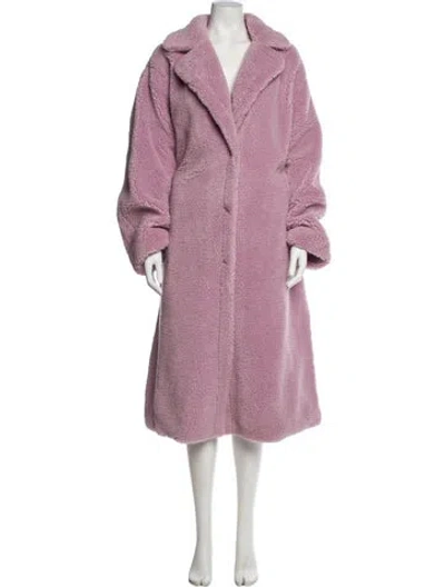 Pre-owned Stand Studio Faux Fur Coat In Purple