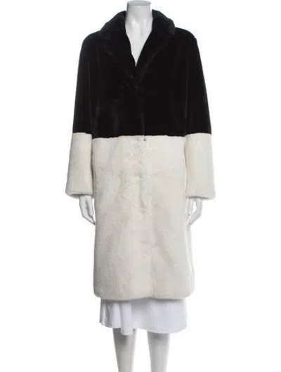 Pre-owned Stand Studio Faux Fur Faux Fur Coat In Black
